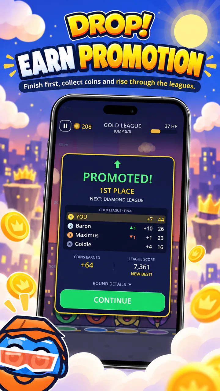 PROMOTED! First place in the Gold League